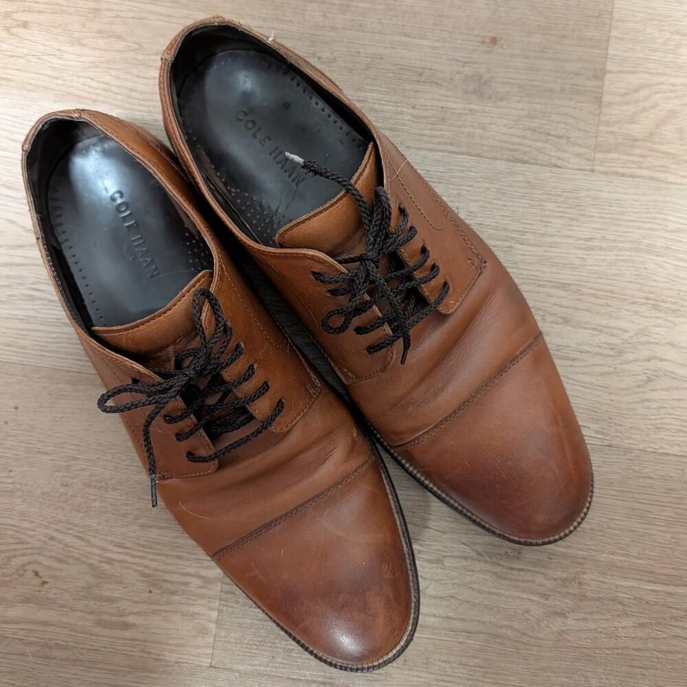 Cole-haan Men's Brown and Tan Oxfords